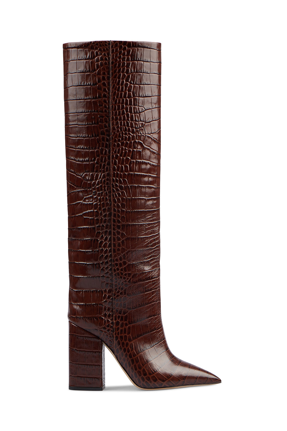 Bottes Anja 100 en cuir embossé - Cioccolato