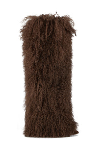 Bottes Furry fourrées en daim - Brown