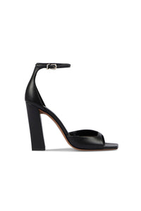 Sandales à talons Grace en cuir - Black