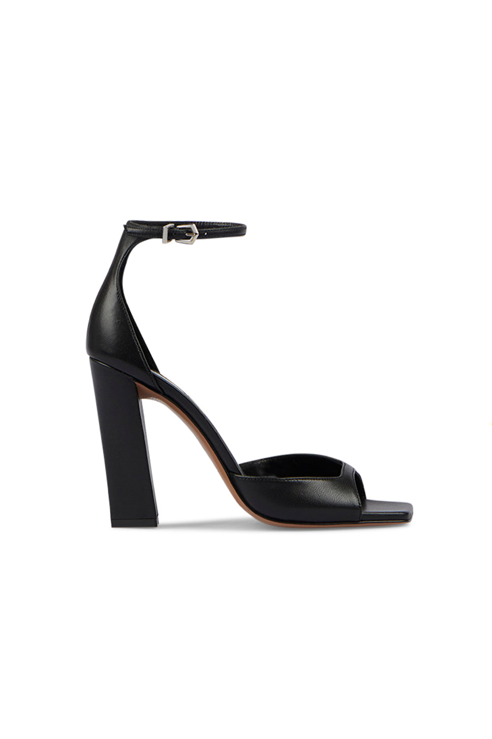 Sandales à talons Grace en cuir - Black