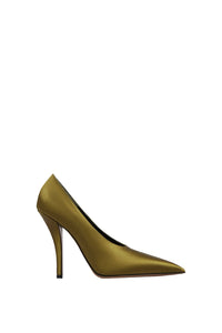 Jessica satin pumps - Oil