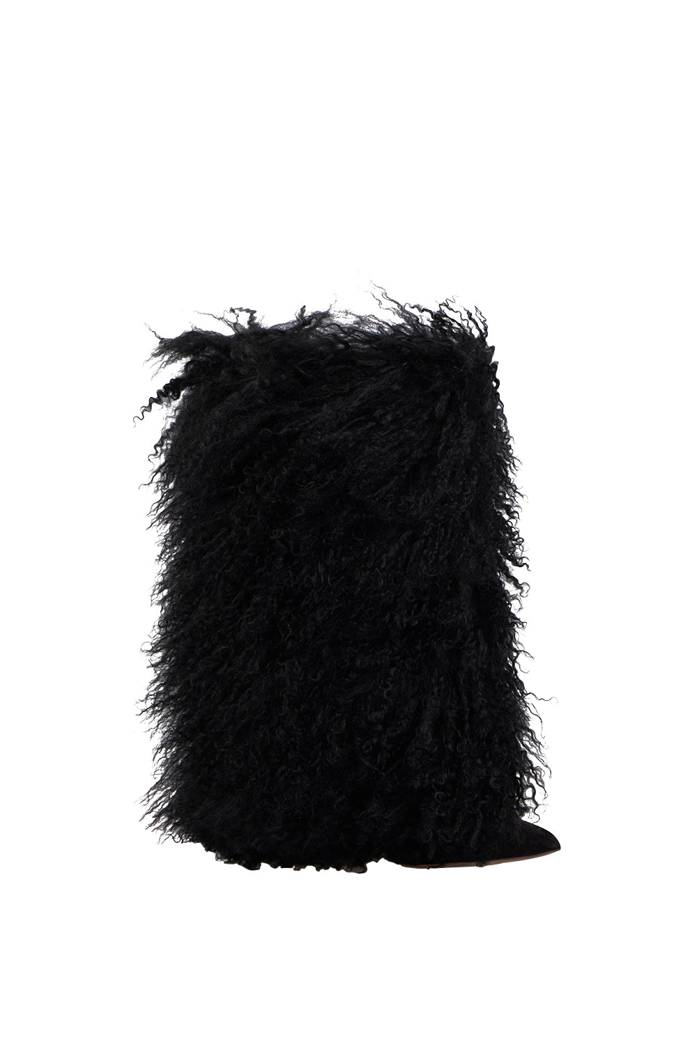 Bottines Furry en daim - Black