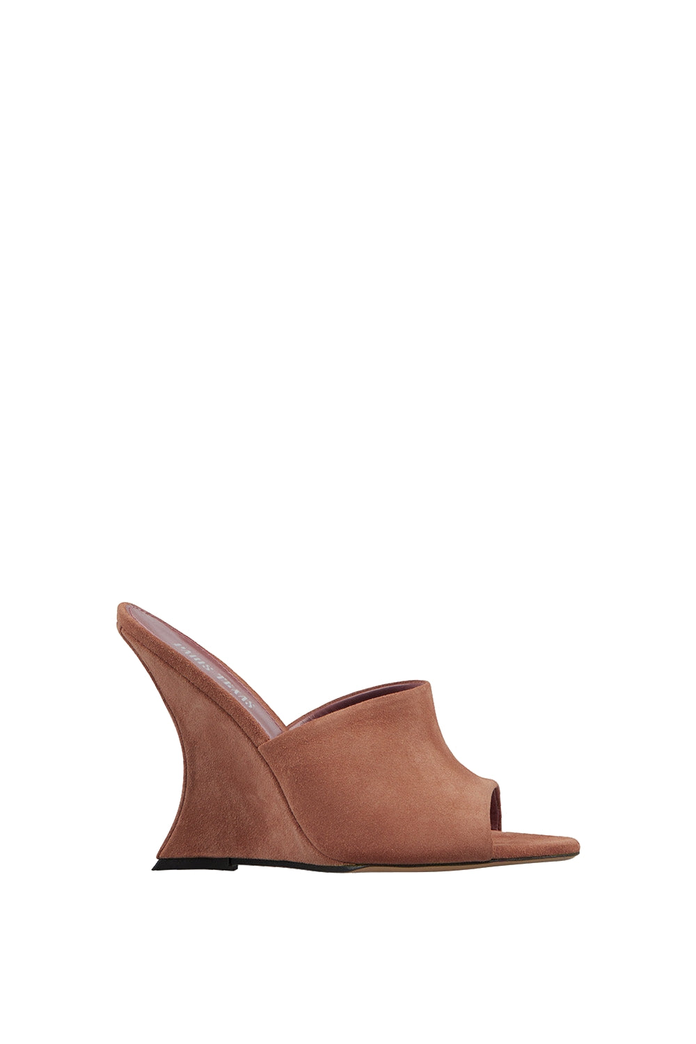 Mules compensées Nina en daim - Antique Rose