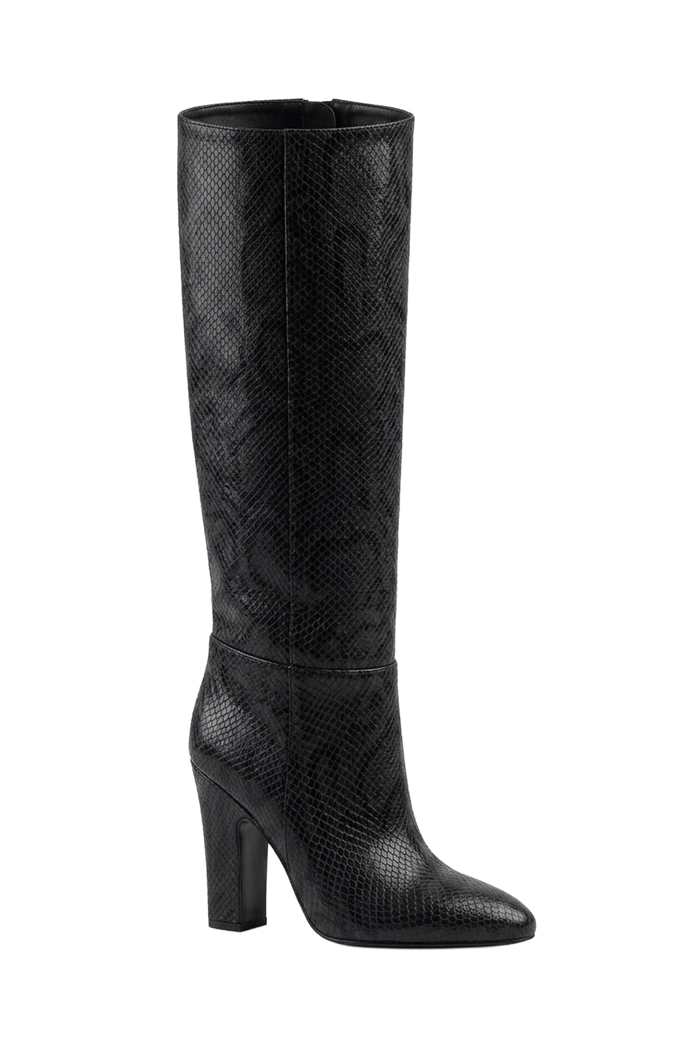 Bottes Lavinia 100 en cuir embossé - Black