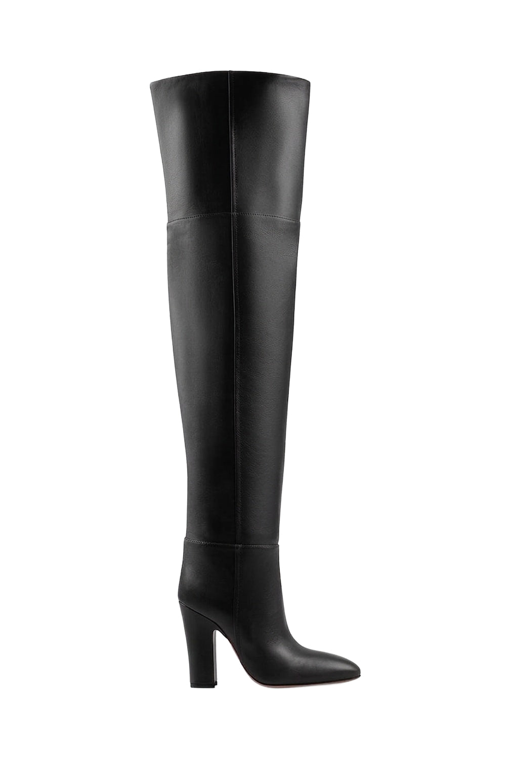 Cuissardes Lavinia 100 en cuir - Black