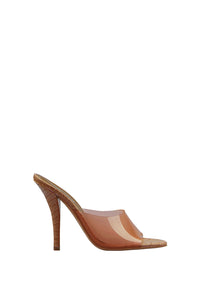 Mules à talons Jessica 105 vernies - Caramello