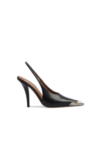 Black Slingbacks - Black