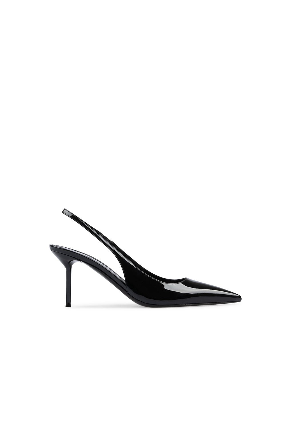 Slingbacks Lidia 70 en cuir verni - Black