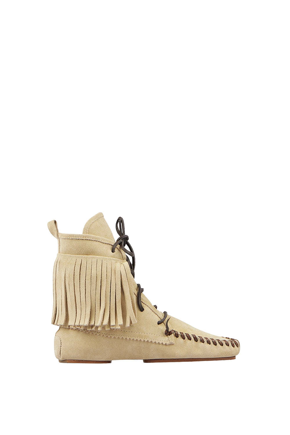 Indiana suede ankle boots - Ecru