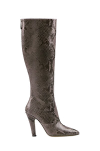 Bottes Elsa 100 en cuir embossé - Ash