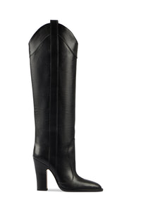 Bottes Lavinia Western 100 en cuir - Black