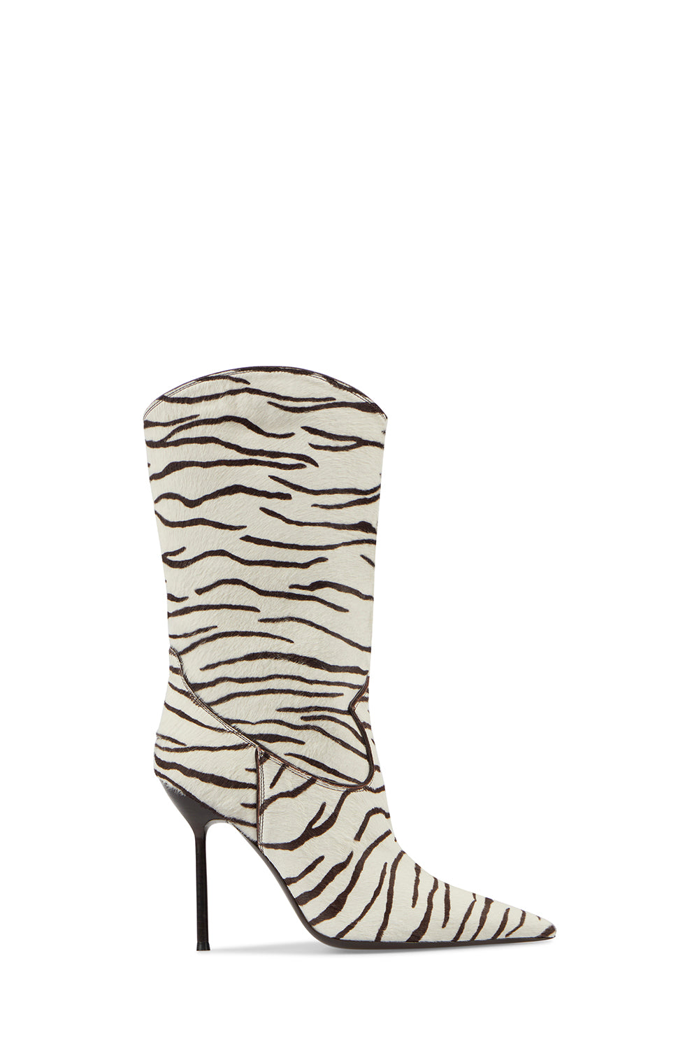 Bottes Lidia Western 105 en cuir imprimé - White Zebra