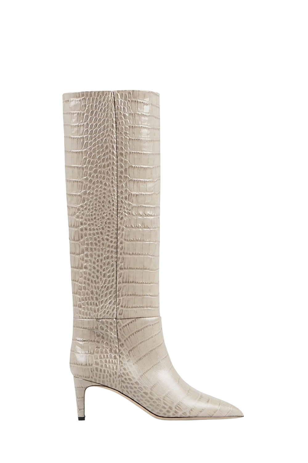 Bottes Stiletto 60 en cuir embossé - Angora
