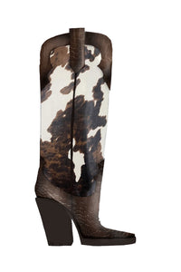 Bottes El Dorado en cuir imprimé - Black