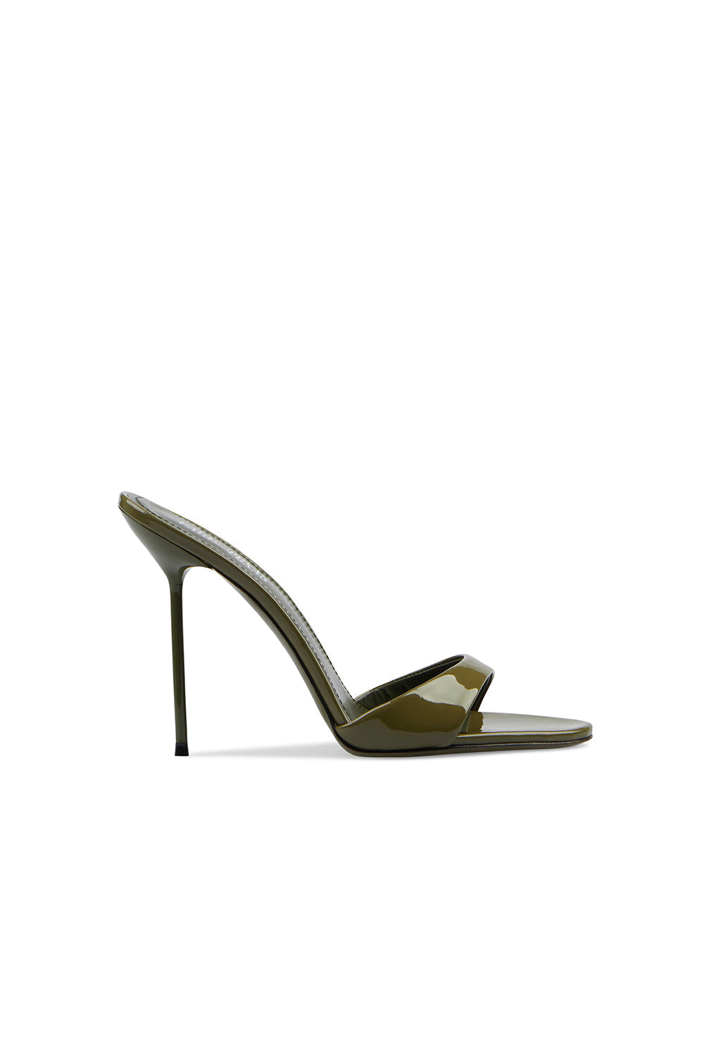 Mules à talons Lidia 105 en cuir verni - Safari