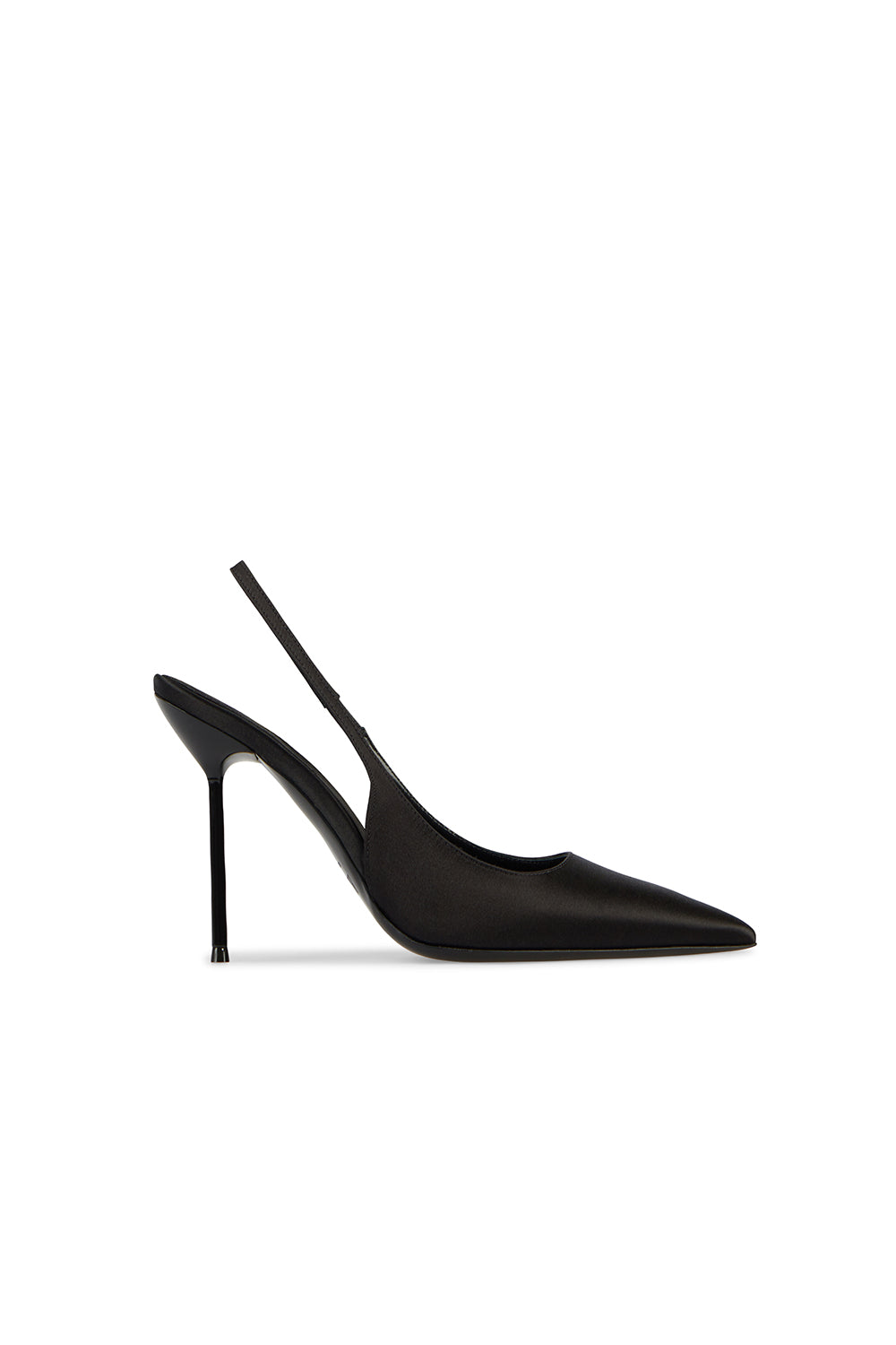 Slingbacks Lidia satinées - Black
