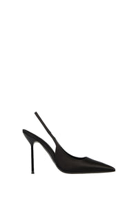 Lidia satin slingbacks - Black