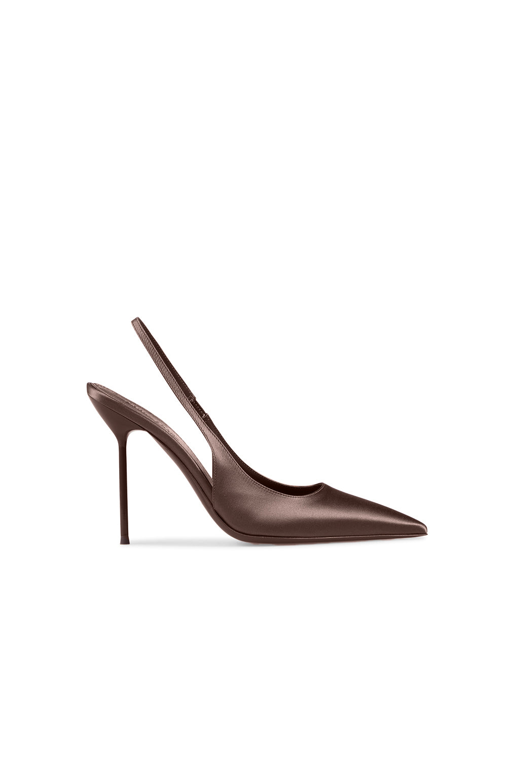 Slingbacks Lidia satinées - Ebano