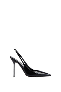 Lidia patent leather slingbacks - Black