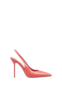 Slingbacks Lidia en cuir verni - Coral