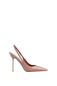Slingbacks Lidia en cuir verni - Dark Phard