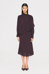 Robe longue Pia - Burgundy