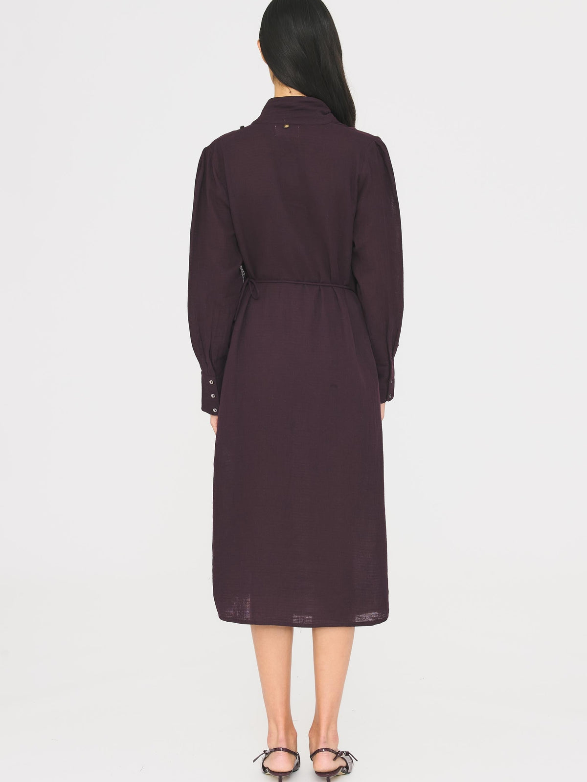 Robe longue Pia - Burgundy