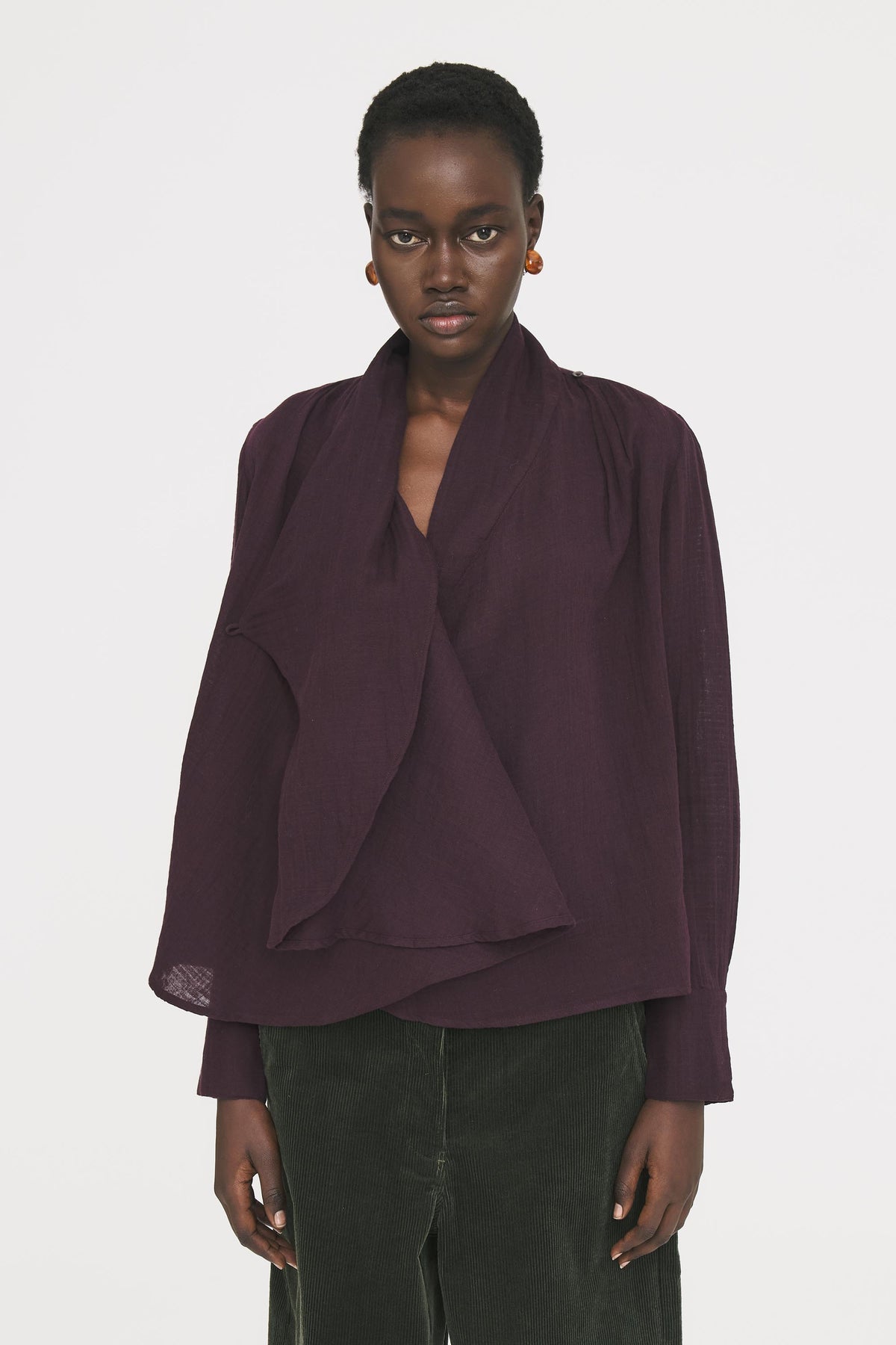 Robe longue Pia - Burgundy