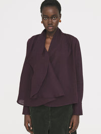 Robe longue Pia - Burgundy