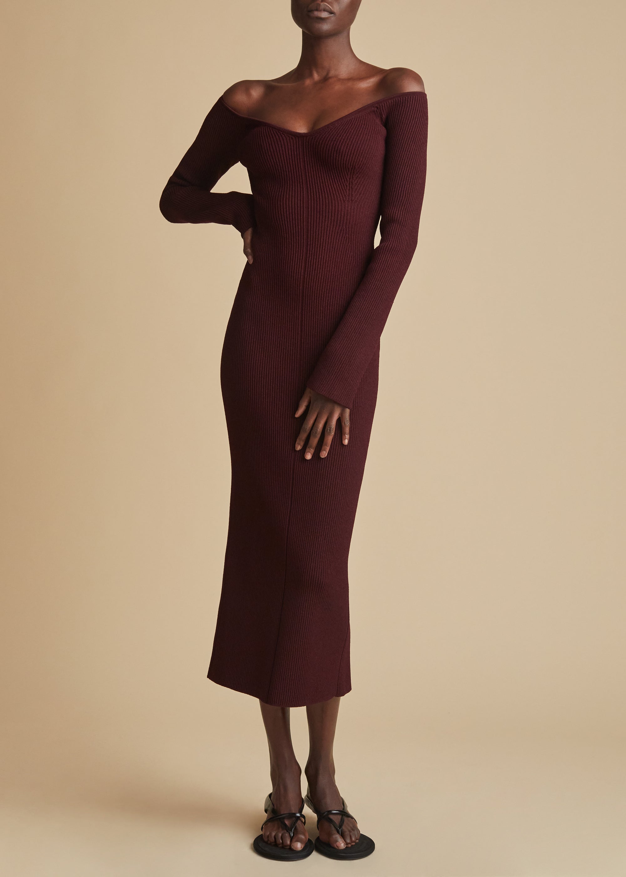 Pia dress - Merlot