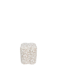 Ipsy geometric pouffe - Geometric beige