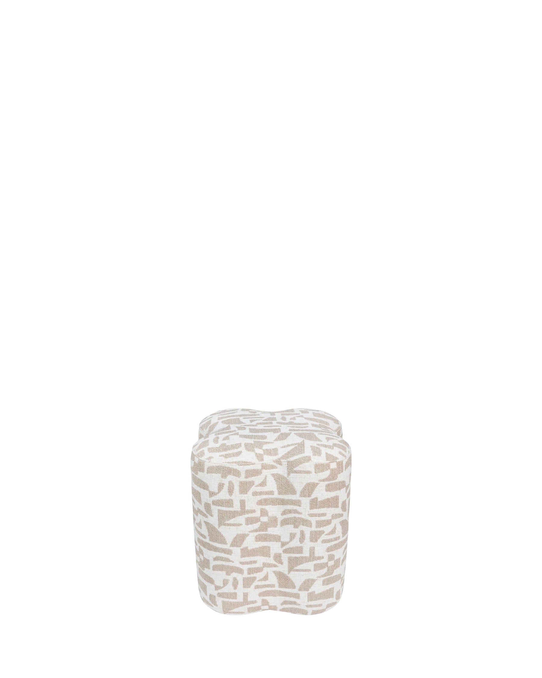 Ipsy geometric pouffe - Geometric beige