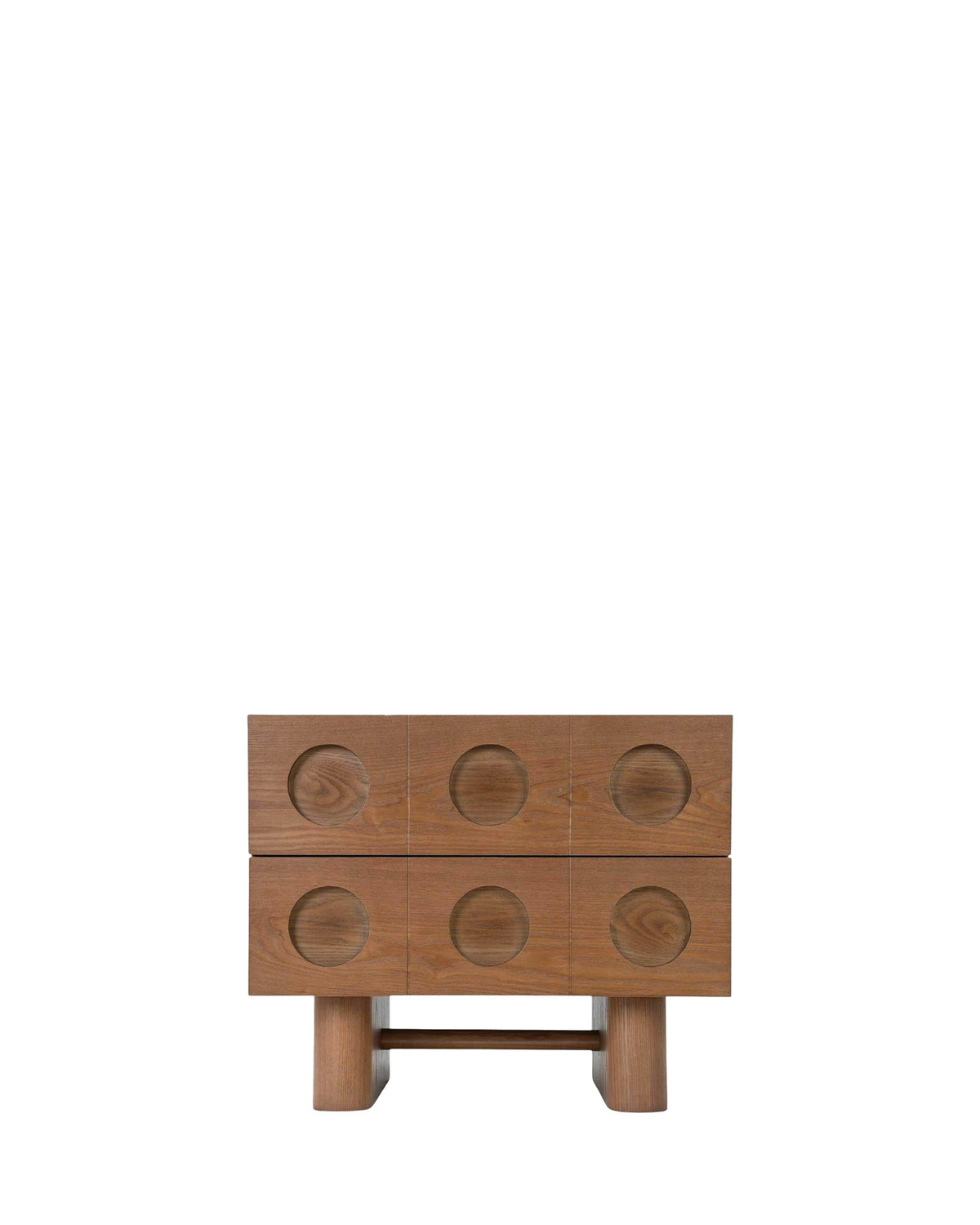 Table de chevet Cooper en bois - Bois noyer