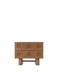 Table de chevet Cooper en bois - Bois noyer