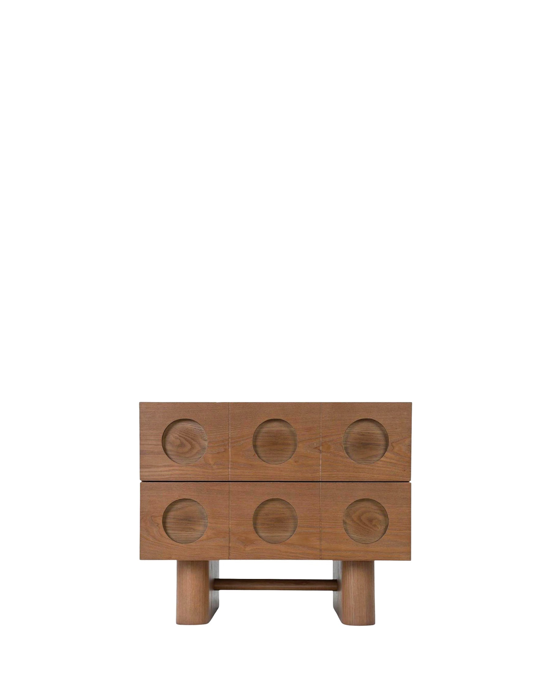 Table de chevet Cooper en bois - Bois noyer