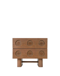 Table de chevet Cooper en bois - Bois noyer