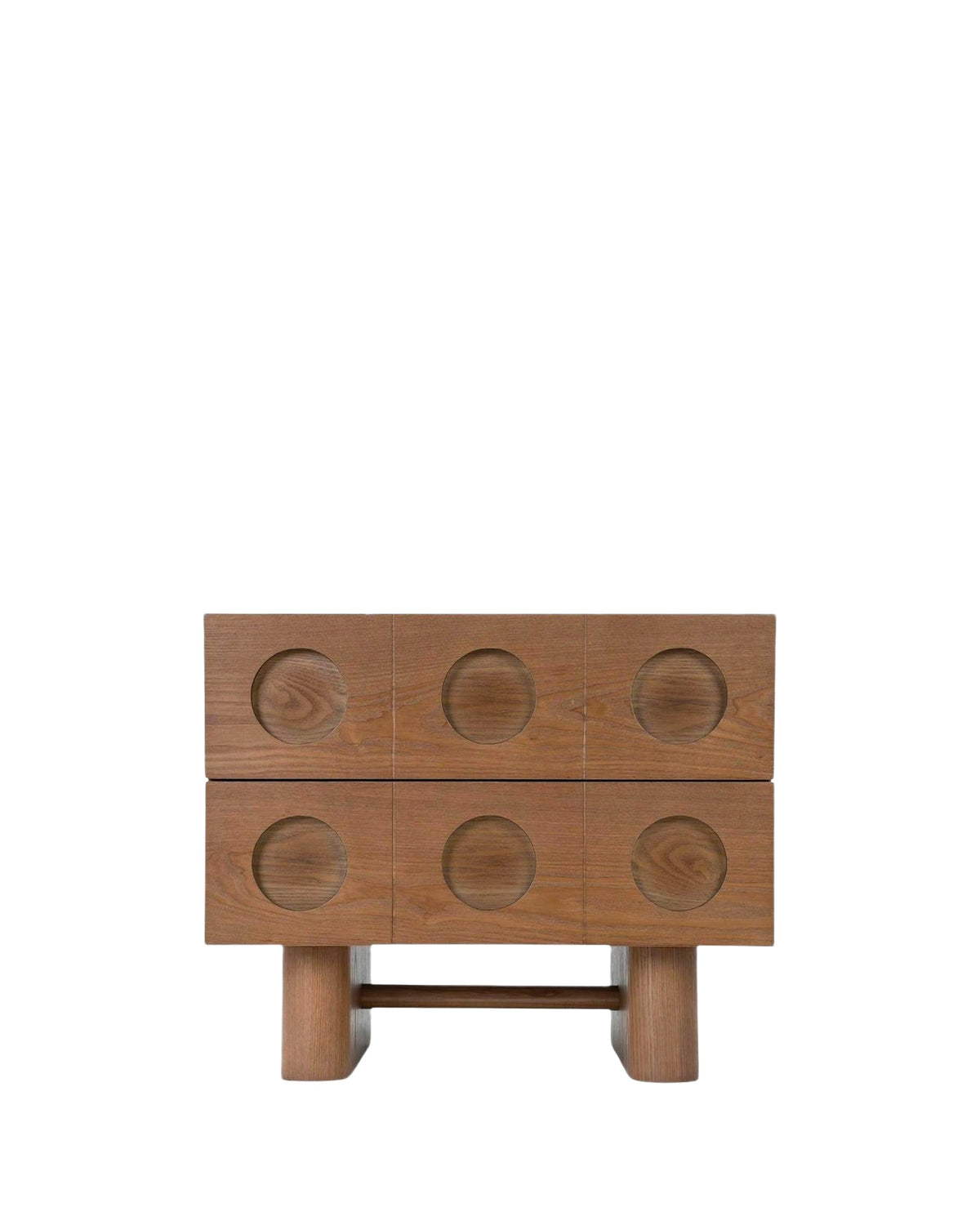 Table de chevet Cooper en bois - Bois noyer