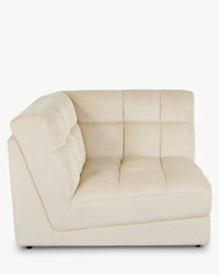 Fauteuil d'angle modulable Paul - Beige pampa