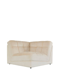 Fauteuil d'angle modulable Paul - Beige pampa