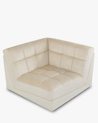 Fauteuil d'angle modulable Paul - Beige pampa