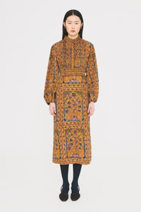 Robe longue Pie - Camel