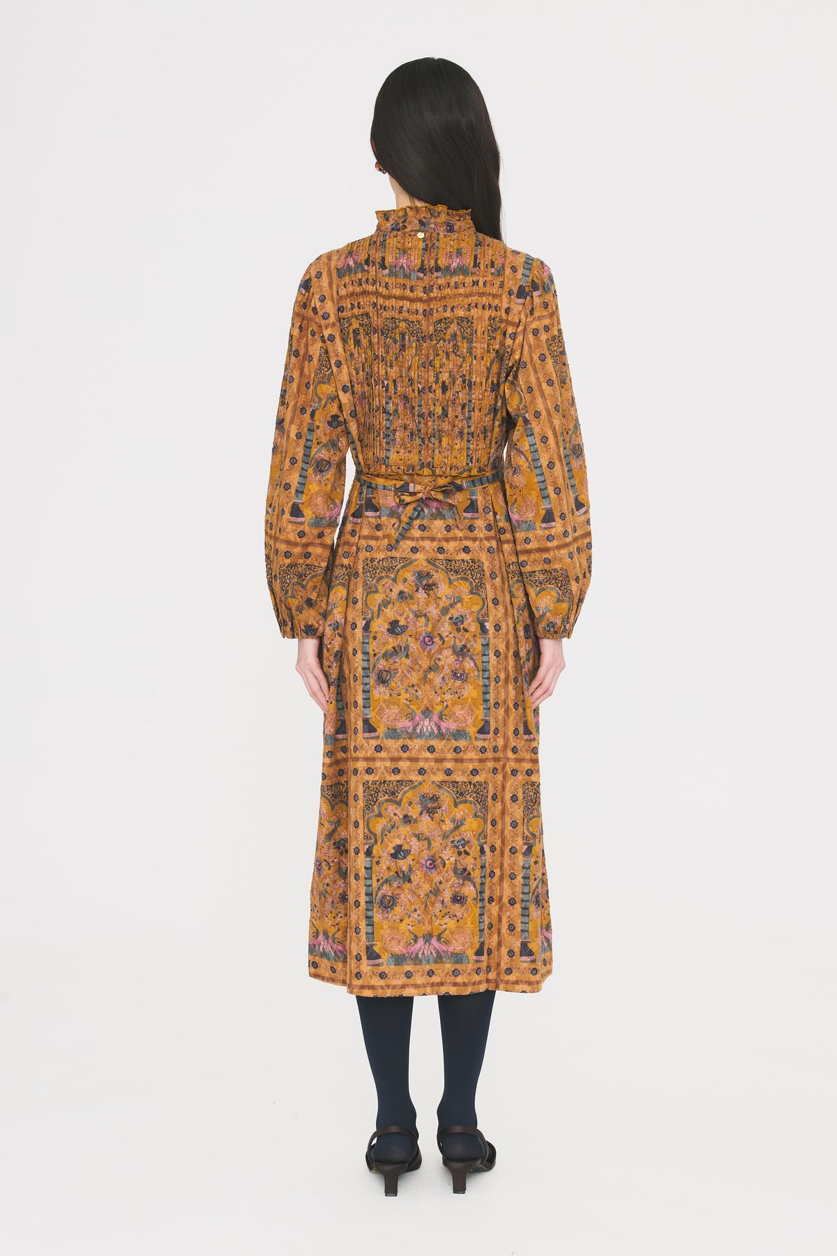 Robe longue Pie - Camel