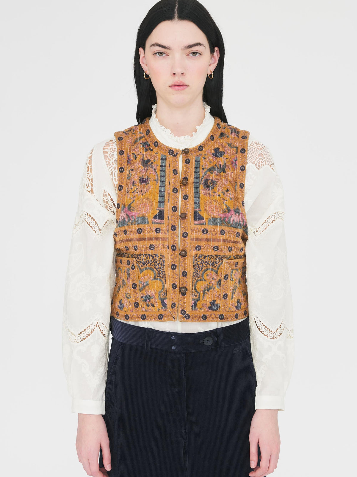 Gilet Pie - Camel