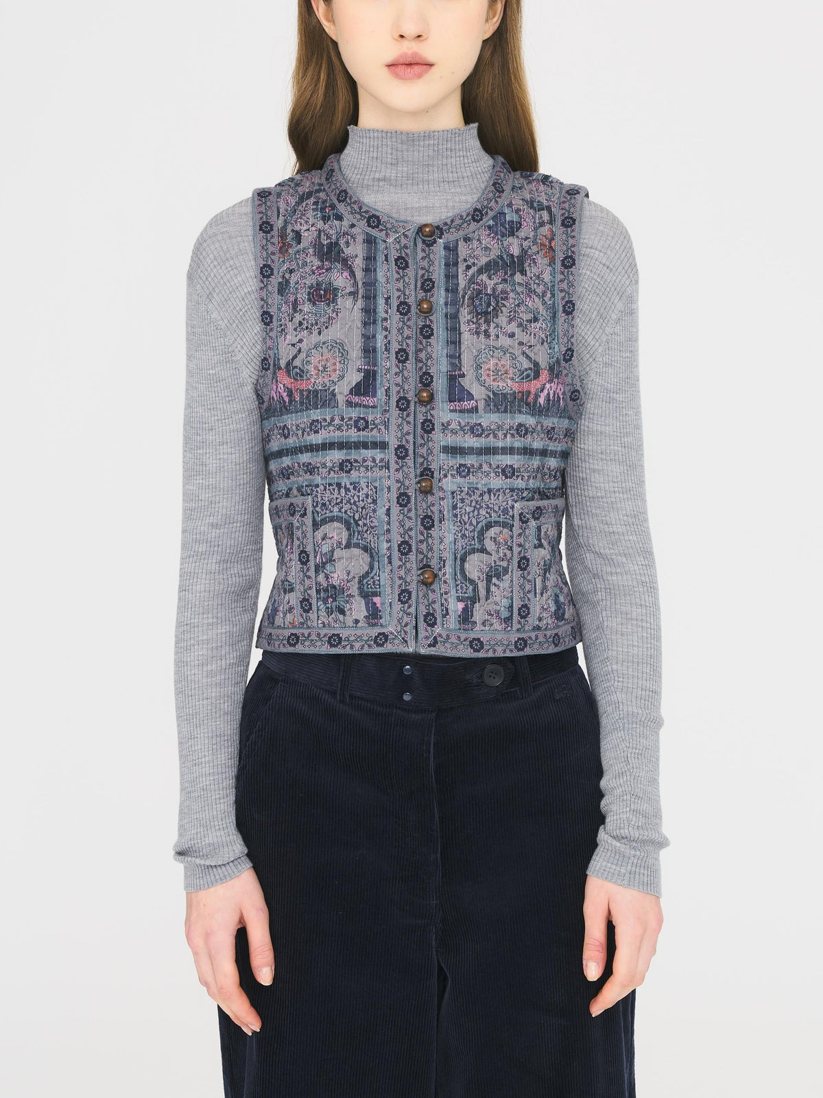 Gilet Pie - Grey