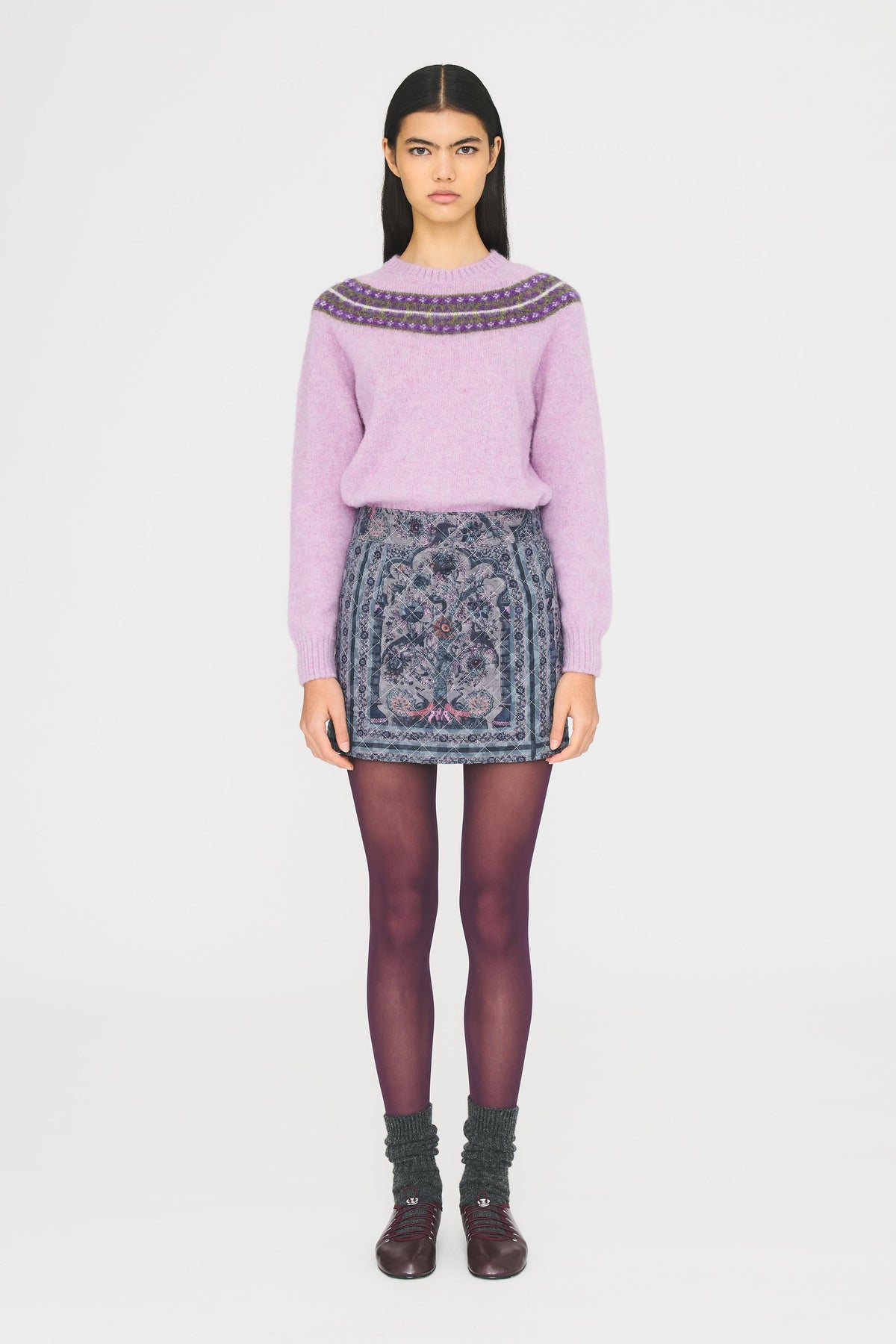 Mini-jupe Pie - Grey