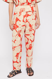 Pantalon Pie coupe droite - Red