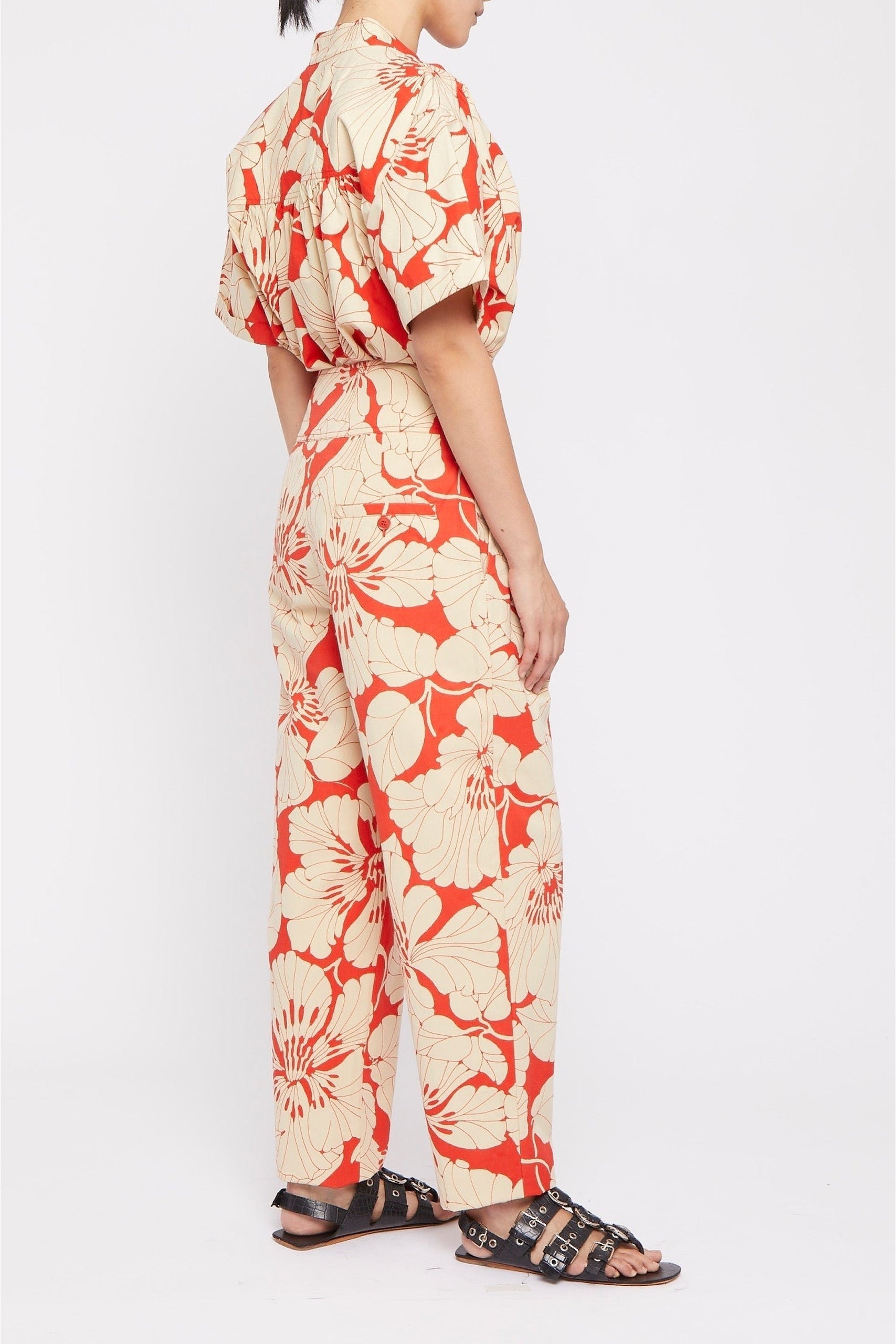 Pantalon Pie coupe droite - Red