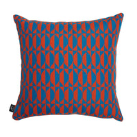 Losanghe outdoor cushion - Turquoise & Orange