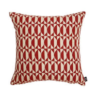 Malachite outdoor cushion - Rust & Ecru