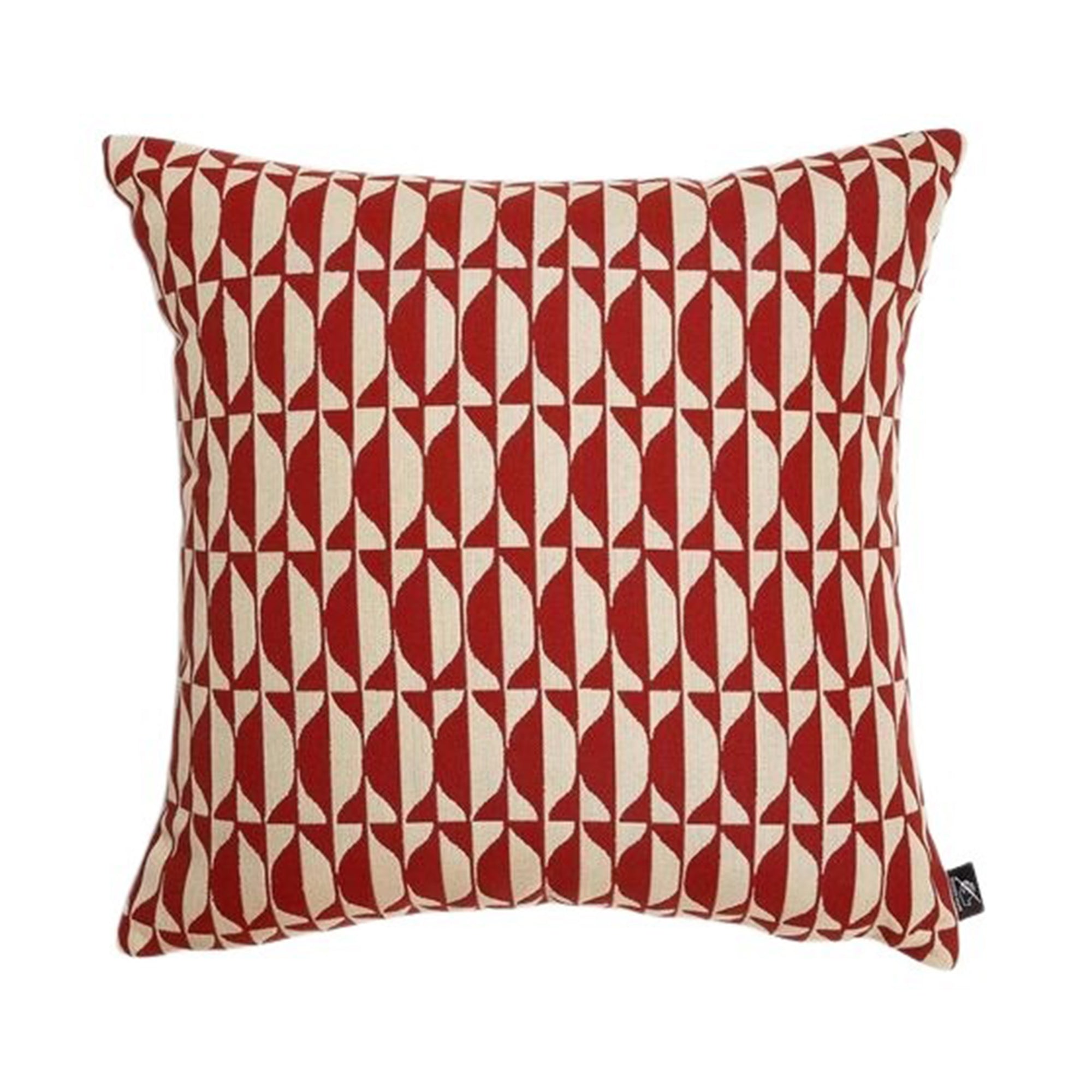 Malachite outdoor cushion - Rust & Ecru